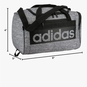 Adidas Gray Duffel Bag